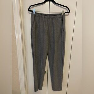 Lafayette 148 New York Charcoal Flannel Track Pants